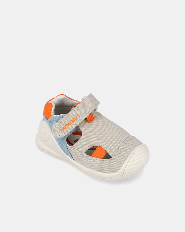 Sandale Textil Primii Pași Biomecanics - Bej Kaki - 262183-D890