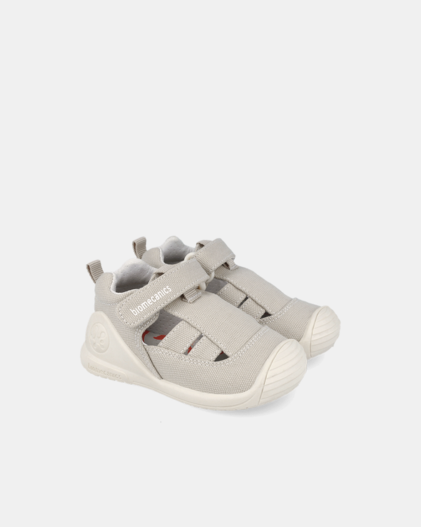 Sandale Biomecanics Primii Pași Canvas Gri/Bej - 262187-C887