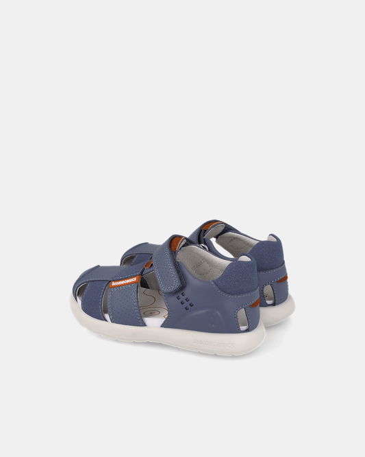 Sandale Piele Naturala Primii Pași Biomecanics – Albastru Denim - 262230-A556