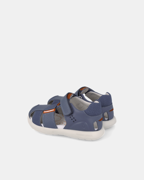 Sandale Piele Naturala Primii Pași Biomecanics – Albastru Denim - 262230-A556