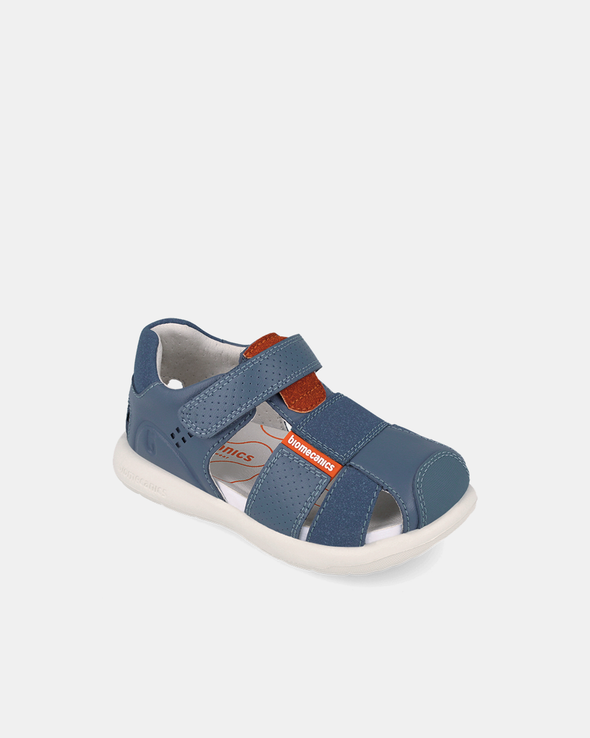Sandale Piele Naturala Primii Pași Biomecanics – Albastru Denim - 262230-A556