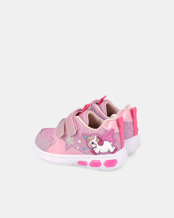 Sneakers Magic Unicorn cu Luminițe Garvalin Roz - 262720-A032