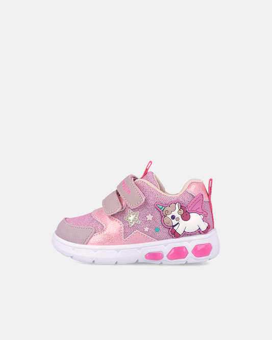 Sneakers Magic Unicorn cu Luminițe Garvalin Roz - 262720-A032