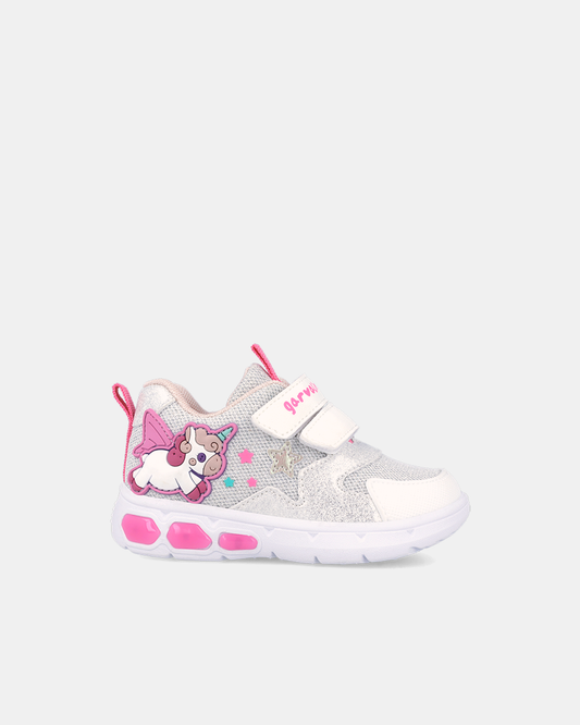 Sneakers Magic Unicorn cu Luminițe Garvalin Albi - 262720-B050