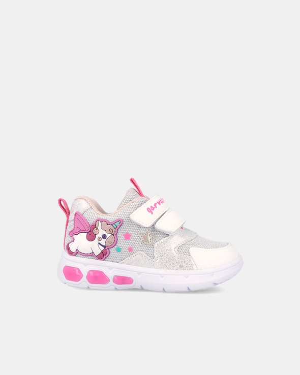 Sneakers Magic Unicorn cu Luminițe Garvalin Albi - 262720-B050