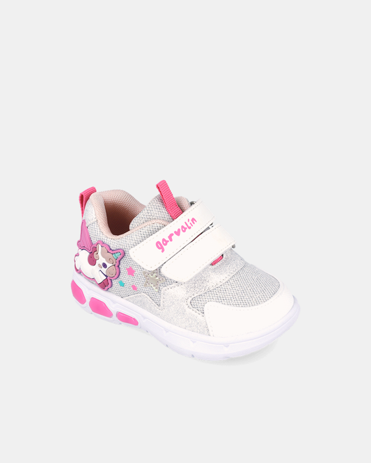 Sneakers Magic Unicorn cu Luminițe Garvalin Albi - 262720-B050