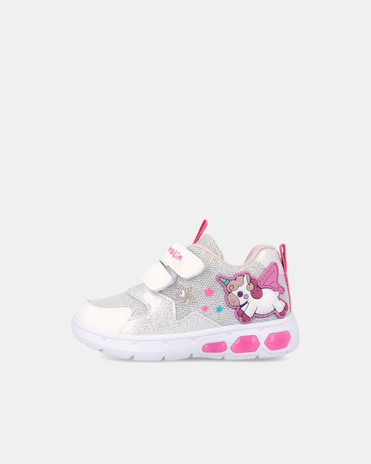 Sneakers Magic Unicorn cu Luminițe Garvalin Albi - 262720-B050