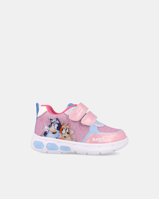 Pantofi Sport Bluey cu Sclipici și Luminițe – Roz - 262860-B032