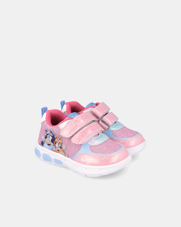 Pantofi Sport Bluey cu Sclipici și Luminițe – Roz - 262860-B032