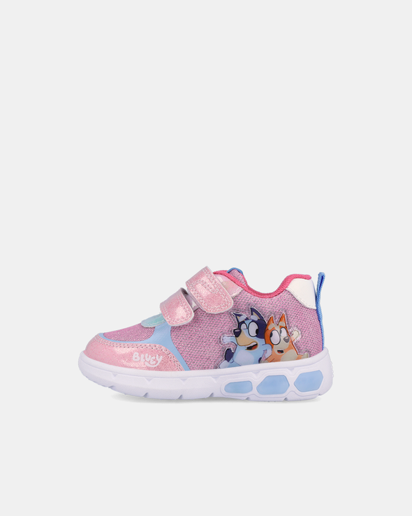 Pantofi Sport Bluey cu Sclipici și Luminițe – Roz - 262860-B032