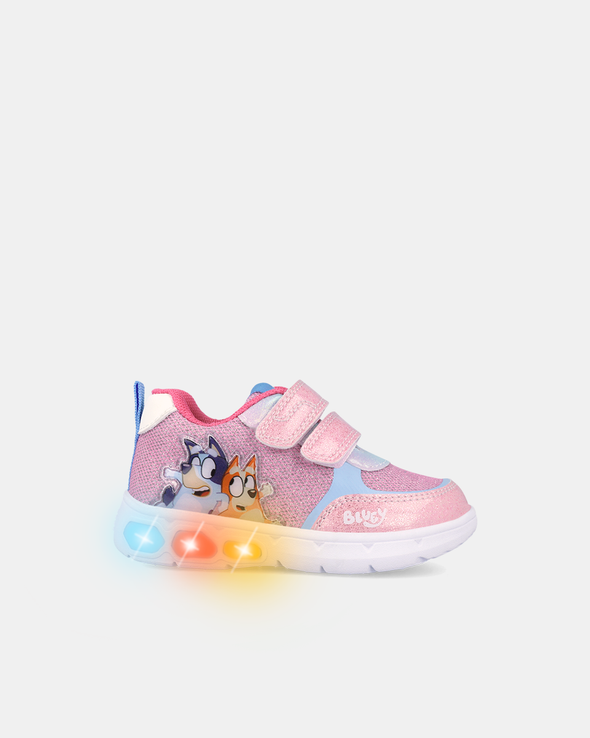 Pantofi Sport Bluey cu Sclipici și Luminițe – Roz - 262860-B032